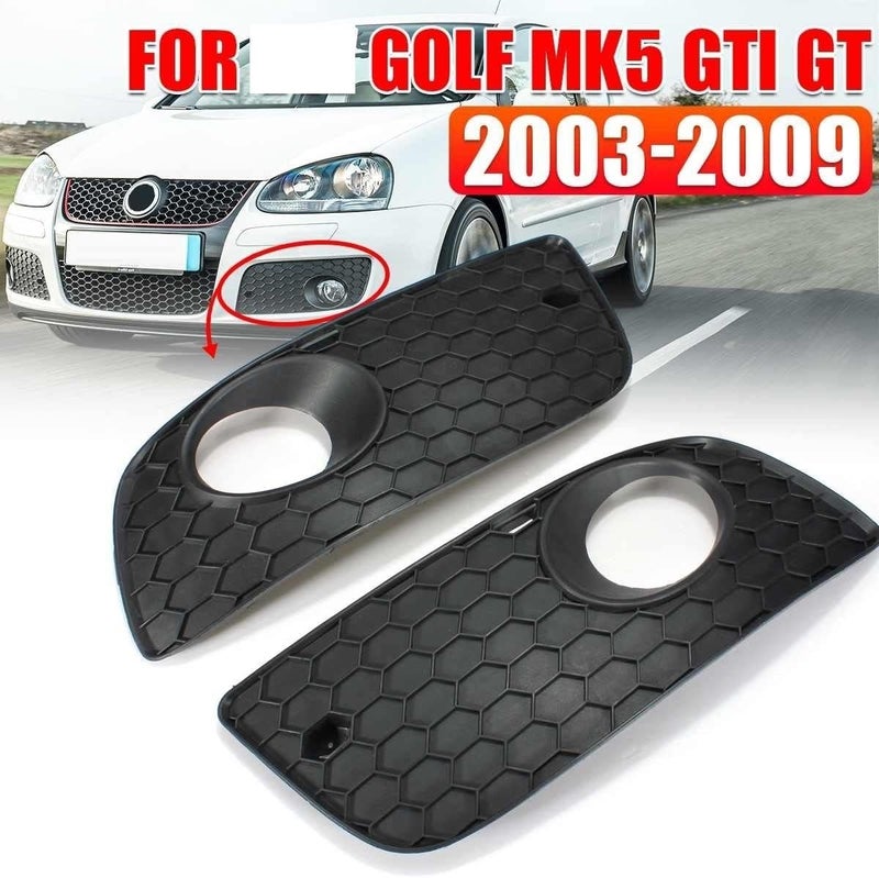 QASULER Fog Lamp Grille for VW Golf MK5 GTI 2004-2009 - Image 2