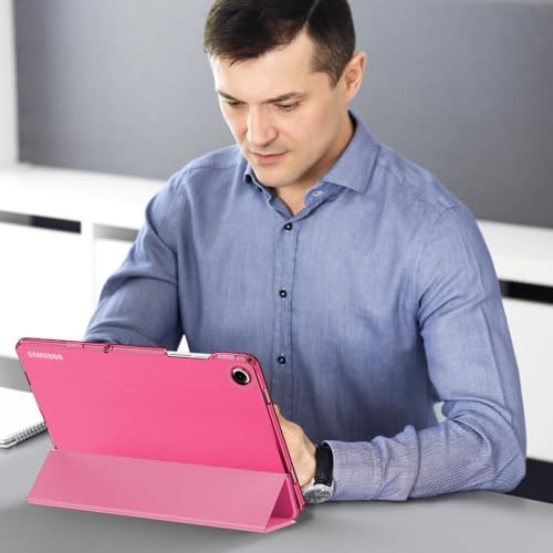 MOCA Case for Samsung Galaxy Tab A11 Plus / A11+ 11 Inch 2026, Galaxy Tab A9 Plus / A9+ Case 11 Inch 2024, Slim Stand Protective Smart Cover with Hard PC Translucent Back Shell- Water Melon - Image 4