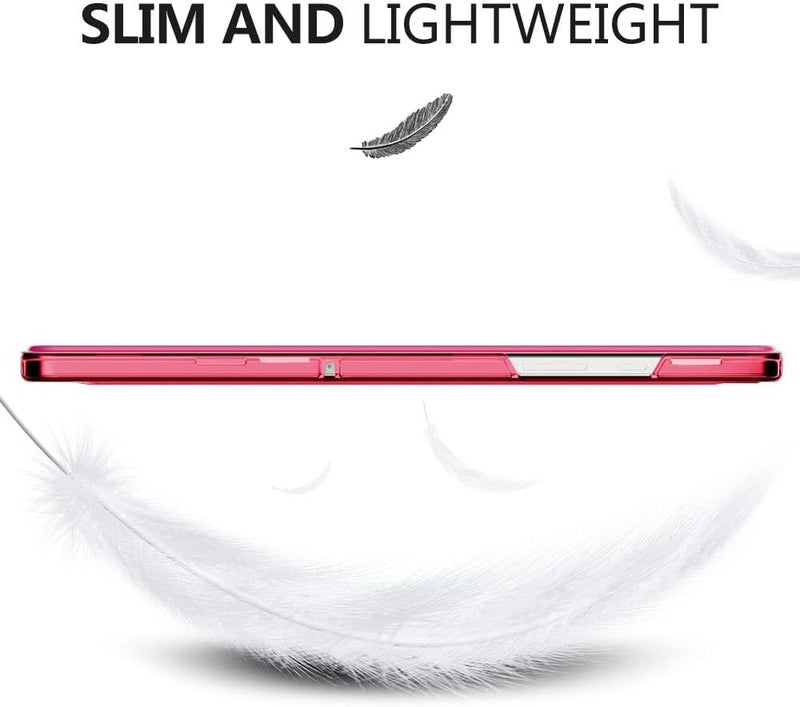 MOCA Case for Samsung Galaxy Tab A11 Plus / A11+ 11 Inch 2026, Galaxy Tab A9 Plus / A9+ Case 11 Inch 2024, Slim Stand Protective Smart Cover with Hard PC Translucent Back Shell- Water Melon - Image 5