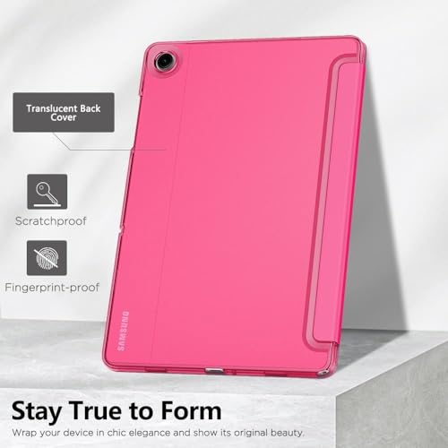 MOCA Case for Samsung Galaxy Tab A11 Plus / A11+ 11 Inch 2026, Galaxy Tab A9 Plus / A9+ Case 11 Inch 2024, Slim Stand Protective Smart Cover with Hard PC Translucent Back Shell- Water Melon - Image 3