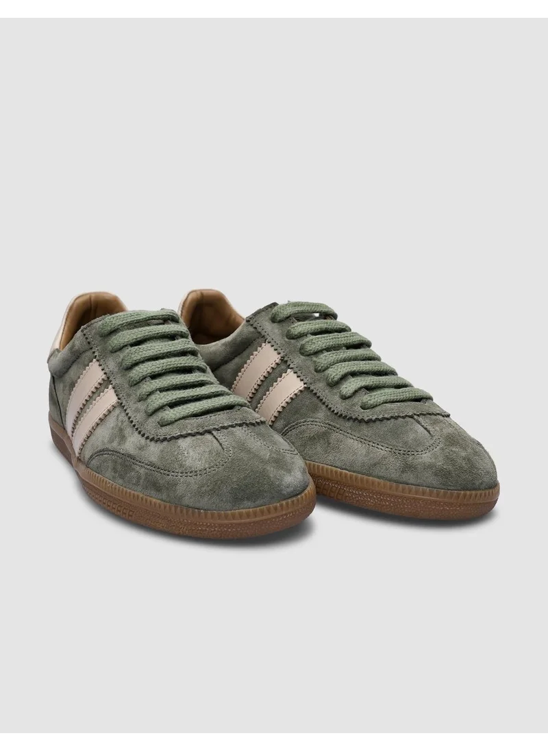 كاباني Green Suede Women's Sneakers