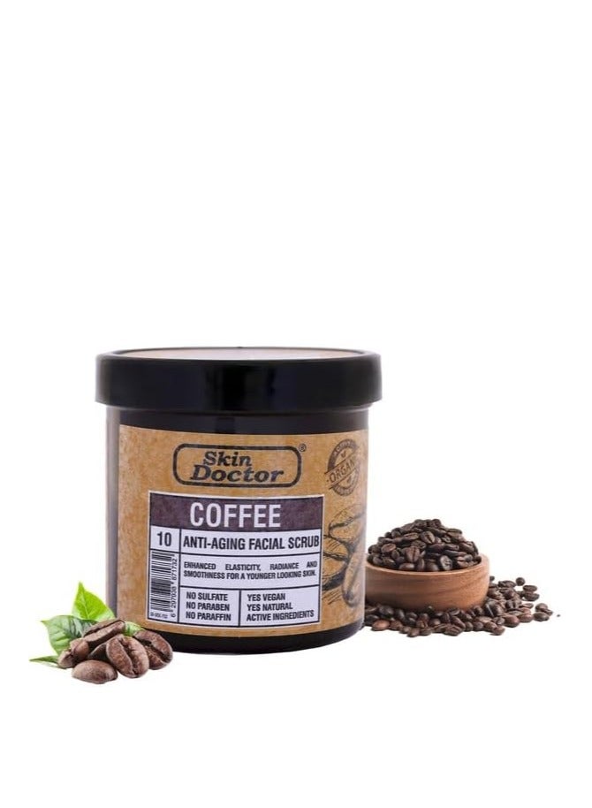 Skin Doctor Coffee Scrub, Natural Exfoliation for Smooth, Radiant Skin | Coffee Extract & Nourishing Oils, Perfect for Men & Women , Deep Cleansing, Brightening, and Hydrating Exfoliator - Image 1