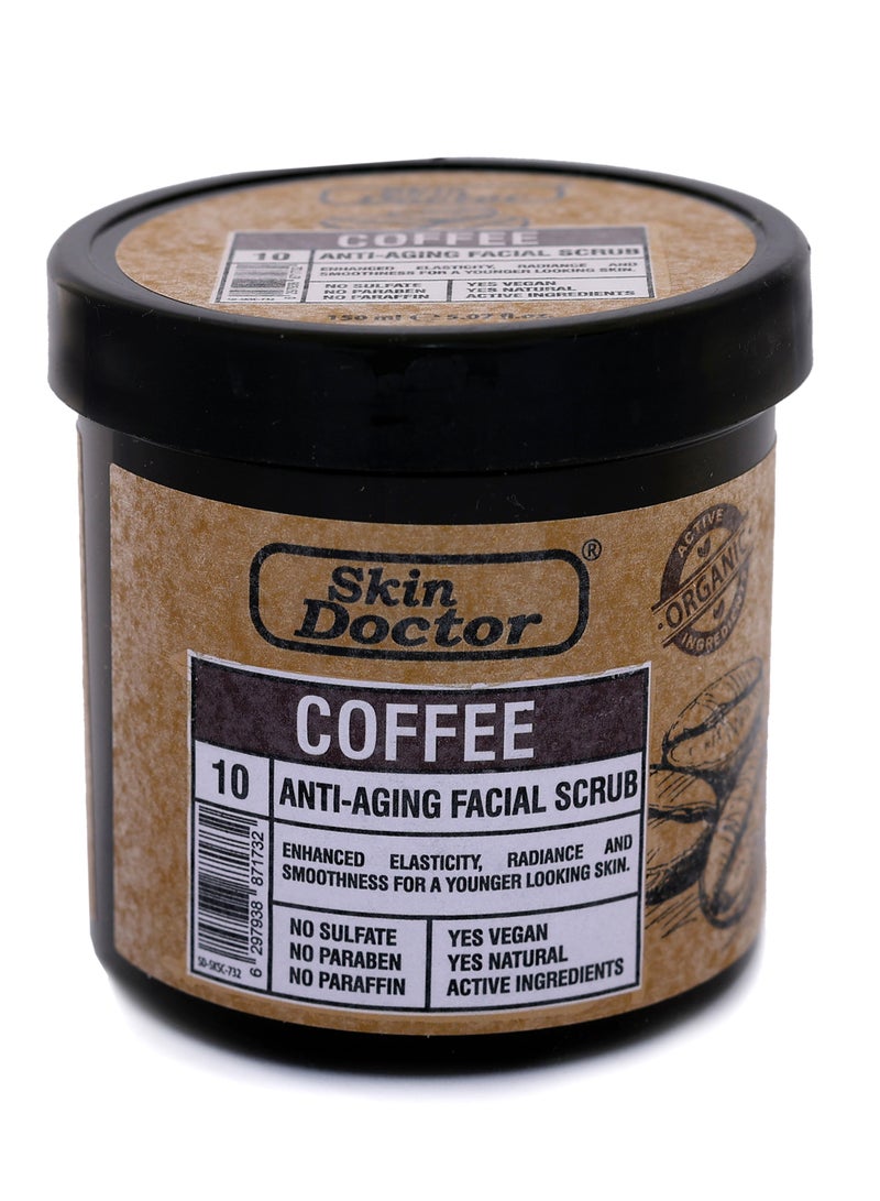 Skin Doctor Coffee Scrub, Natural Exfoliation for Smooth, Radiant Skin | Coffee Extract & Nourishing Oils, Perfect for Men & Women , Deep Cleansing, Brightening, and Hydrating Exfoliator - Image 3
