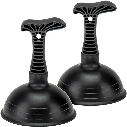 SteadMax XTS-55-PRO Sink Plunger, Commercial Grade, Powerful 5" Large Rubber Cup for Clogged Kitchen, Sink, Shower, and - Image 2