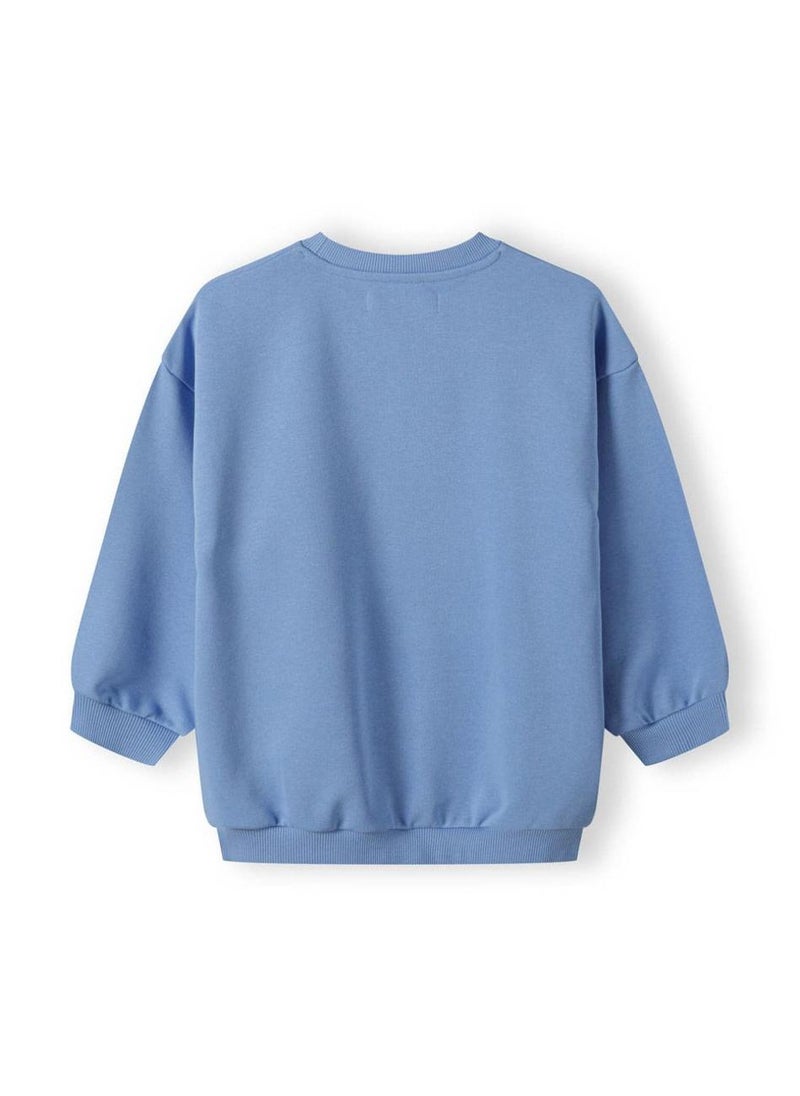 MINOTI Girls Long Sleeve Sweatshirt with Front Print  - Image 3