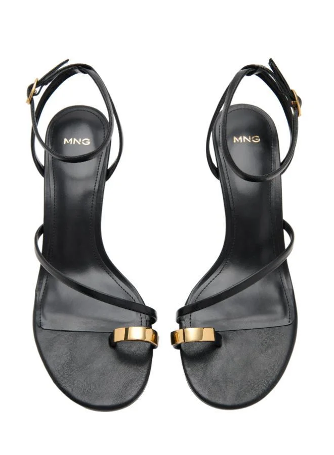 MANGO  Heeled sandal with crossed straps for Women | Best Price UAE