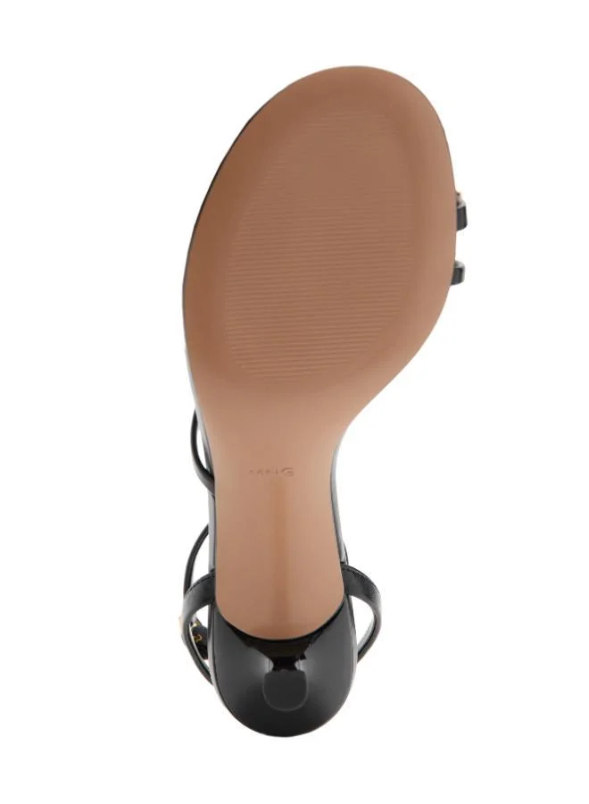 MANGO  Heeled sandal with crossed straps for Women | Best Price UAE