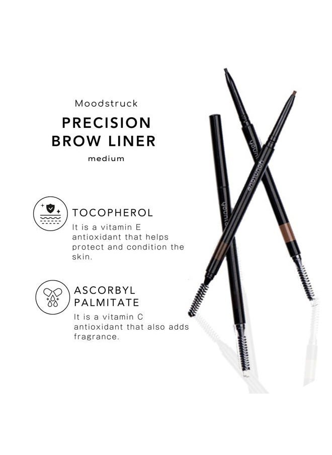 Younique - MOODSTRUCK PRECISION Brow Liner | Medium Light Brown to Auburn | Waterproof, Smudge-Proof, & Long-Lasting Make Up | Eyebrow Pencil for Fuller, Natural-Looking Brows - Image 1
