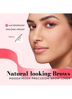 Younique MOODSTRUCK PRECISION Brow Liner | Medium Light Brown to Auburn | Waterproof, Smudge-Proof, & Long-Lasting Make Up | Eyebrow Pencil for Fuller, Natural-Looking Brows  - Image 2