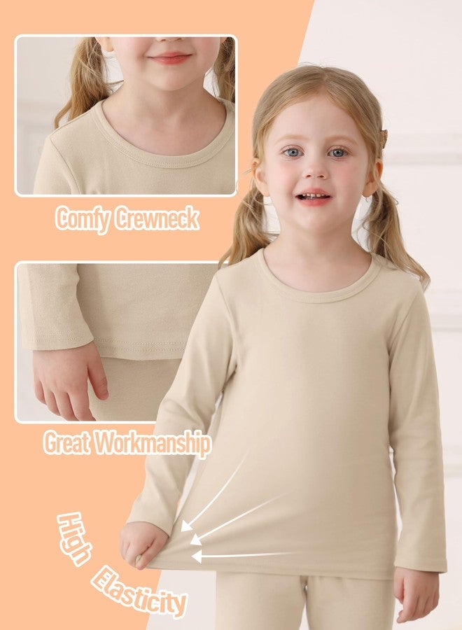Resinta Baby Toddler Boys Girls Cotton Long Sleeve Shirt and Legging Set Kids Ribbed Basic Pant 2-Piece for Daily Life - Image 3