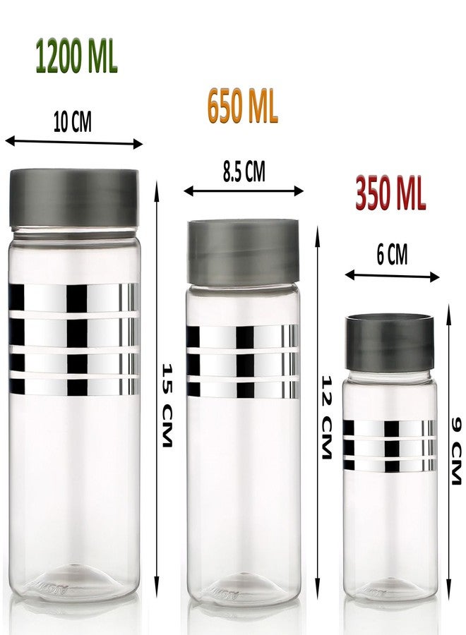 ReeQ Plastic Storage Containers Jars with Plastic Cap - 100% Food Grade, Airtight, Leak Proof (16 Pcs - Grey) - Image 2