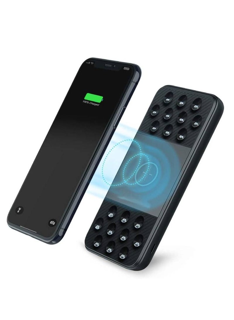 راكسوم باور بانك للشحن اللاسلكي السريع بقدرة 10000 مللي أمبير في الساعة باللون الأسود - Image 1