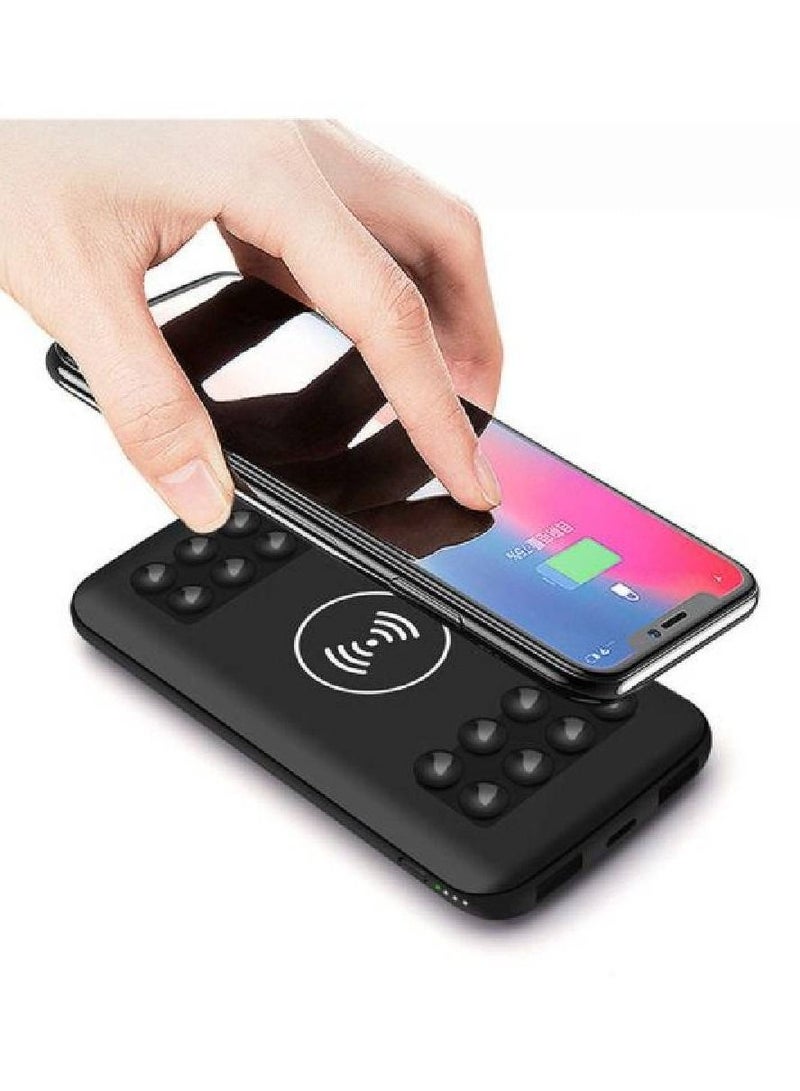 راكسوم باور بانك للشحن اللاسلكي السريع بقدرة 10000 مللي أمبير في الساعة باللون الأسود - Image 2