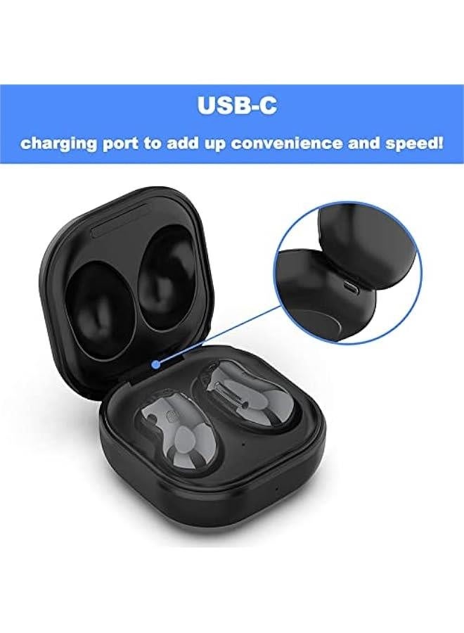 Charging Case Replacement for Samsung Galaxy Buds Live, USB Charger Dock Station for Samsung Galaxy Buds Live R180 Bluetooth 5.0 Earbuds, Wired Charging Only - Image 3