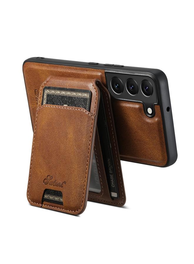 Suteni Case For Samsung Galaxy S22+ 5G H15 Oil Eax Leather Detachable Wallet Back Phone Case - Image 4