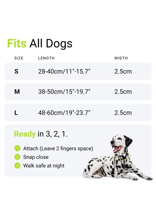 Tractive LED Light Up Dog Collar USB Rechargeable Waterproof (Green) - Image 5