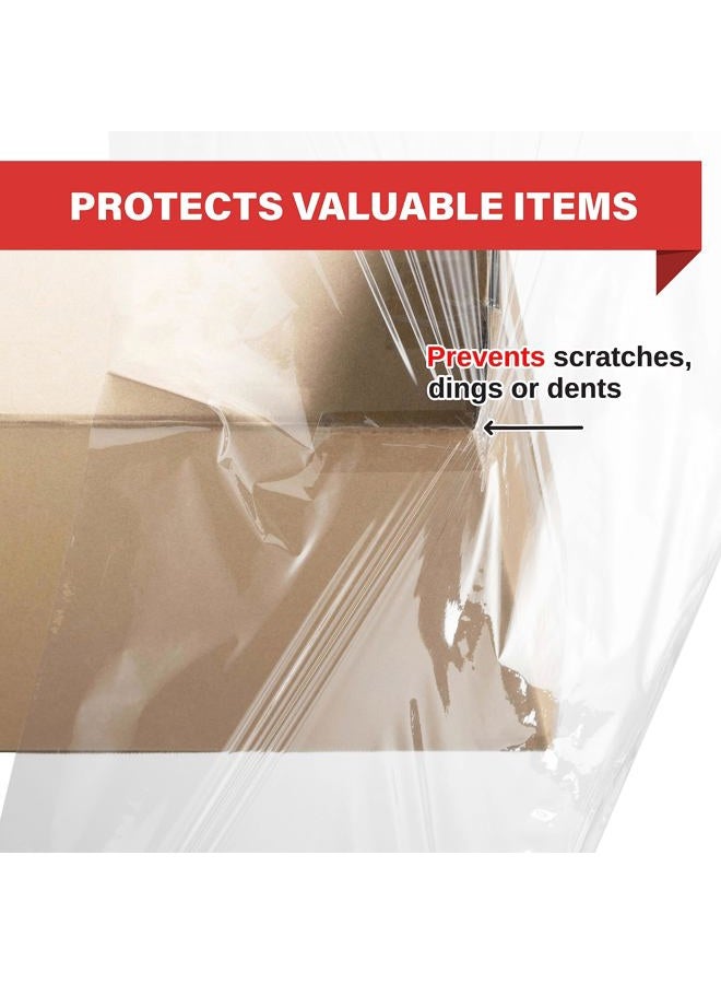 Simply Cool Stretch Wrap Industrial Strength 18" x 1100 Sq Ft | 80 Gauge Thick (20 Micron) Clear Cling Plastic Pallet Supplies | Durable Self - Adhering Packing ● Moving ● Packaging ● Heavy Duty Shrink Film Roll - Image 5
