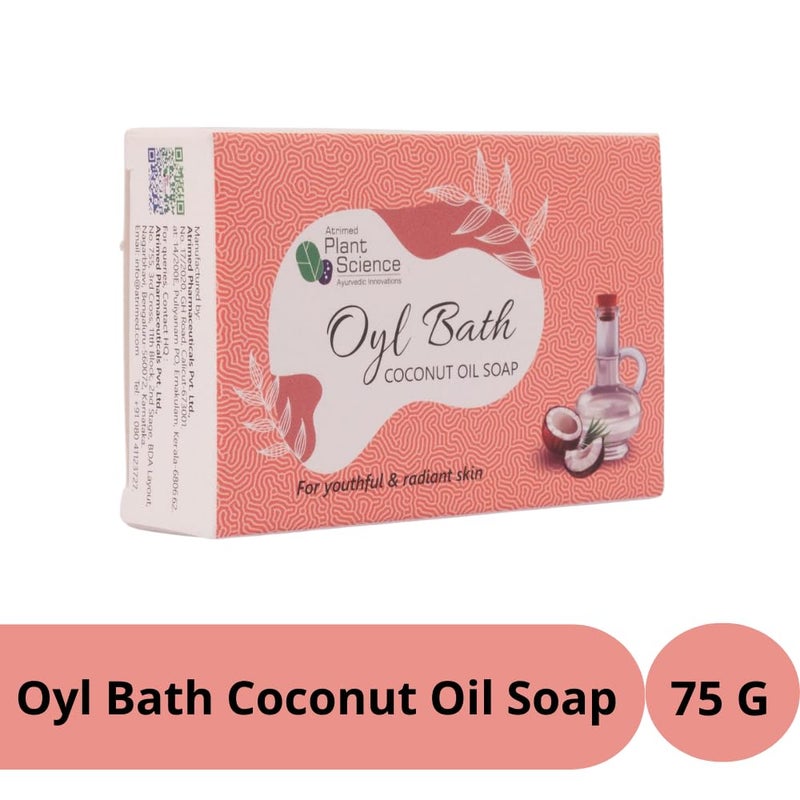 Atrimed Plant Science Oyl Bath Coconut Oil Soap | For Youthful and Radiant Skin 75g - Image 4