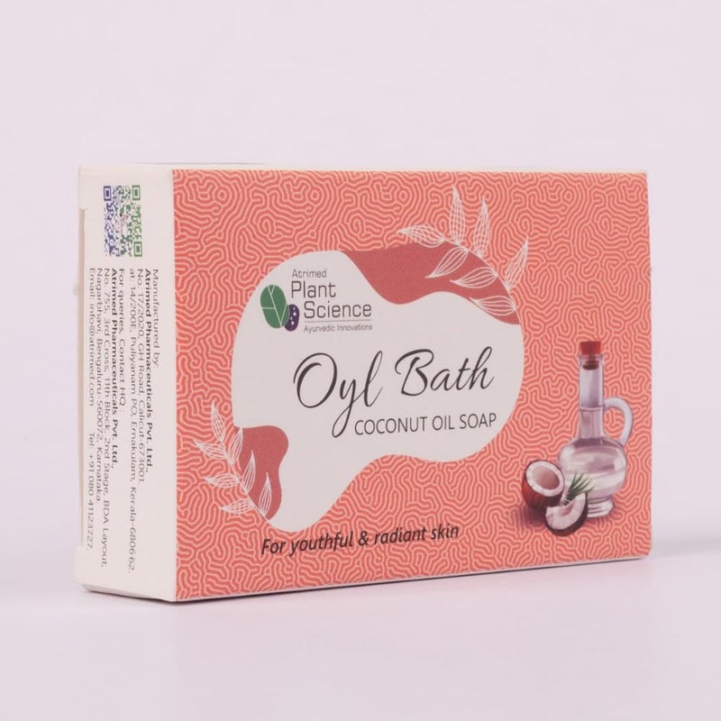 Atrimed Plant Science Oyl Bath Coconut Oil Soap | For Youthful and Radiant Skin 75g - Image 2