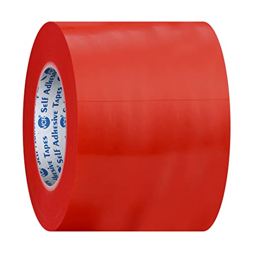 VCR RED Strong Acrylic Transparent Adhesive - Double Sided Heat Resistant - (Polyester Tape) - 45 Meters in Length - 72mm Width - 5 Roll Per Pack - Image 3