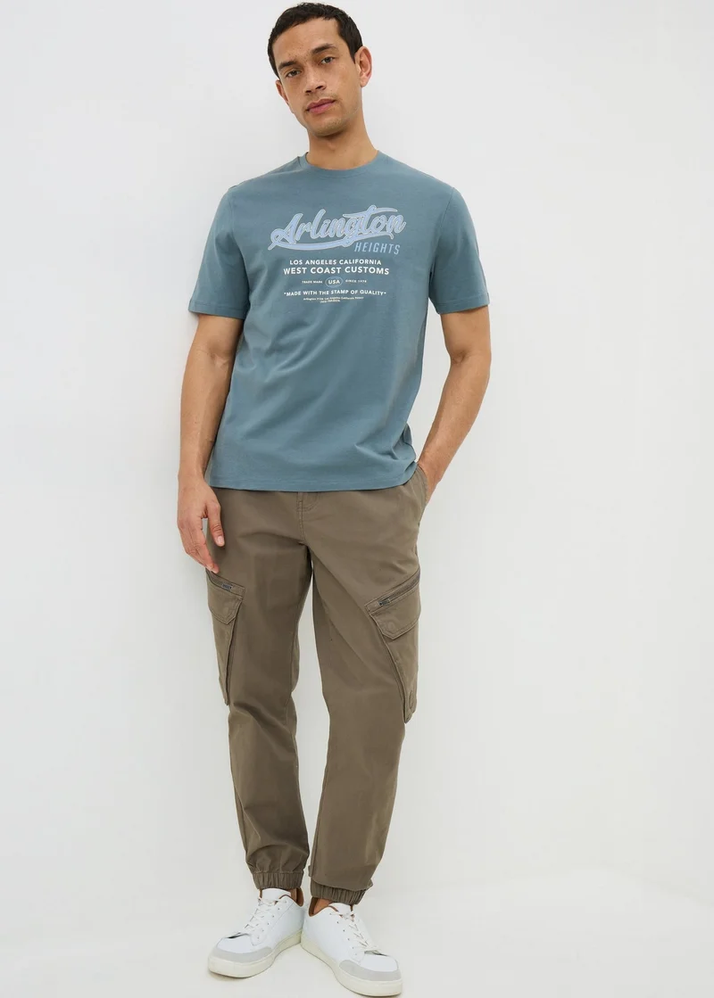 Matalan  3 Pack Blue Motor Graphic T-Shirts for Men | Best Price UAE