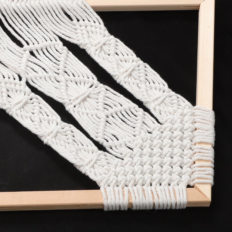 Bohemian Macrame Wall Hanging Tapestry Handwoven Tapestries Boho Wall Art Decor For Living Room Hotel Photography Background - Image 4