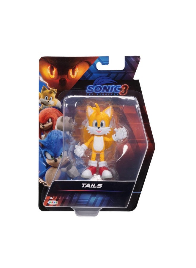 Sonic The Hedgehog Sonic 3 Movie Action Figures 5-Inch Tails Collector Toy Figure, Highly Articulated For Boys Girls - Officially Licensed 3 Movie Product  - Image 3