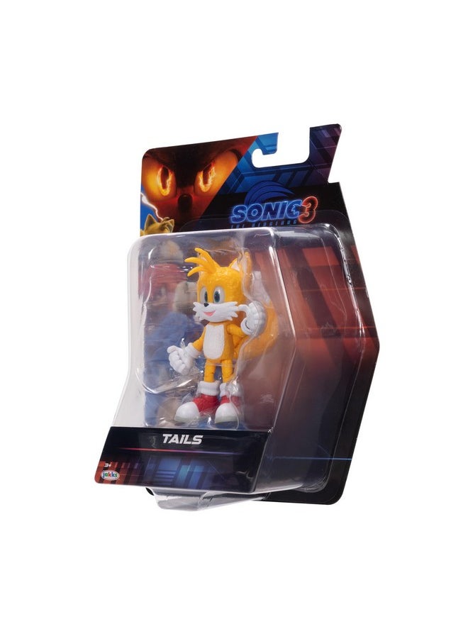Sonic The Hedgehog Sonic 3 Movie Action Figures 5-Inch Tails Collector Toy Figure, Highly Articulated For Boys Girls - Officially Licensed 3 Movie Product  - Image 4