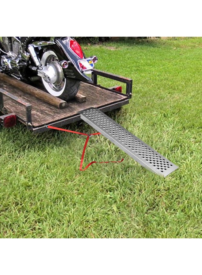 BEJONI 47" Steel Loading Ramp, 1300 lbs/PR Capacity, Anti-Slip Ramps for Lawn Mower, Motorcycle, Shed Loading Ramp for Snow Blower, ATV, Quad, 2PC - Image 4