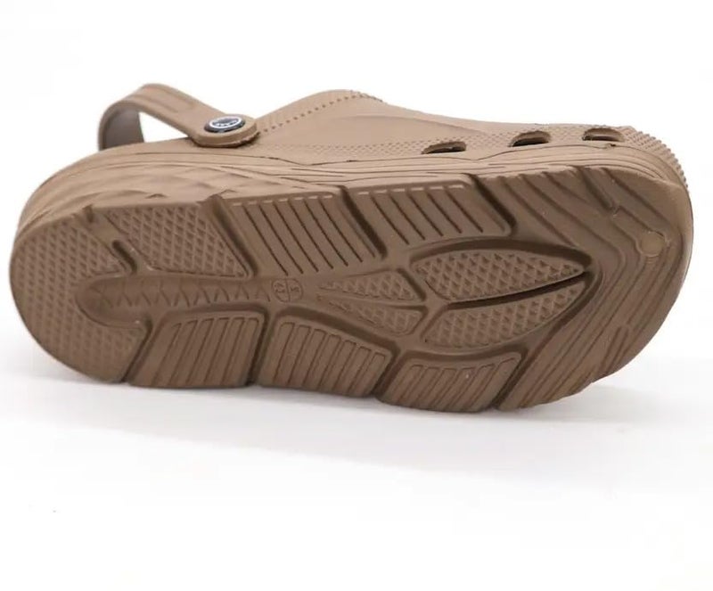 SVAAR Men's Lightweight Classic Clogs || Sandals with Adjustable Back Strap for Men Brown - Image 5