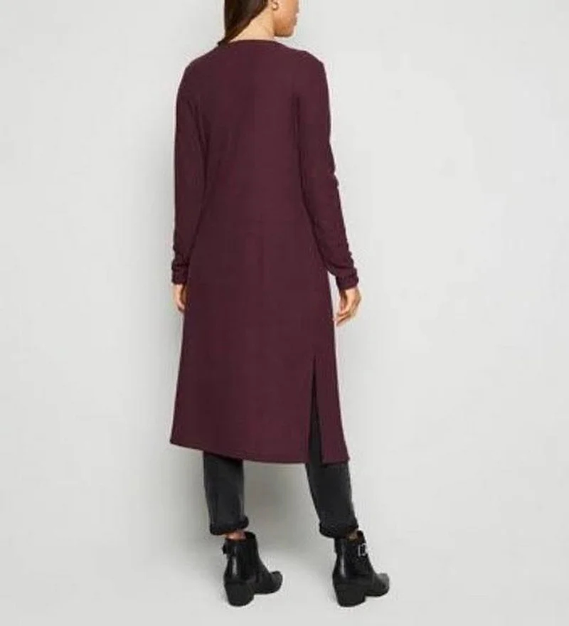 اسكبوتيك Women's Stripe Detail Long Cardigan