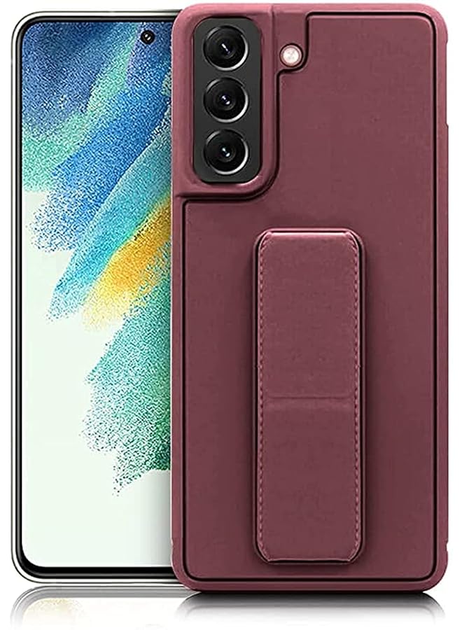 S-TOP Magnetic Protection Case Cover Compatible With Samsung Galaxy S21 Fe 5G Dark Brown - Image 1