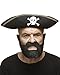 Mustaches Self Adhesive Novelty Nobleman Fake Beard and Fake Mustache False Facial Hair Costume Accessory for Adults Black Lustrous Color - Image 3