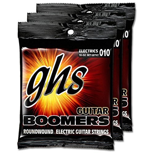 GHS Strings 3 SETS of GHS Boomer TNT 10-52 Electric Guitar Strings (GBTNT) - Image 1