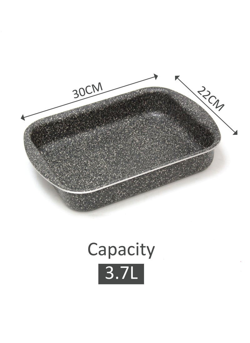 Hascevher Granite Rectangular Tray  Premium Quality Non-Stick Roasting Tray Made in Turkey  - Image 3