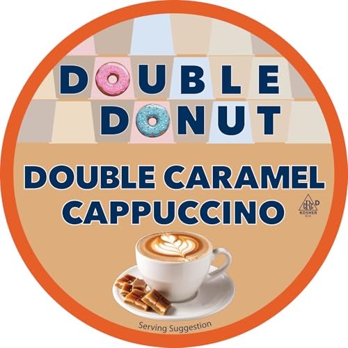 Double Donut Coffee Cappuccino Pods Caramel Cappuccino Single Serve for Keurig K Cups Brewers 24 Count - Image 5