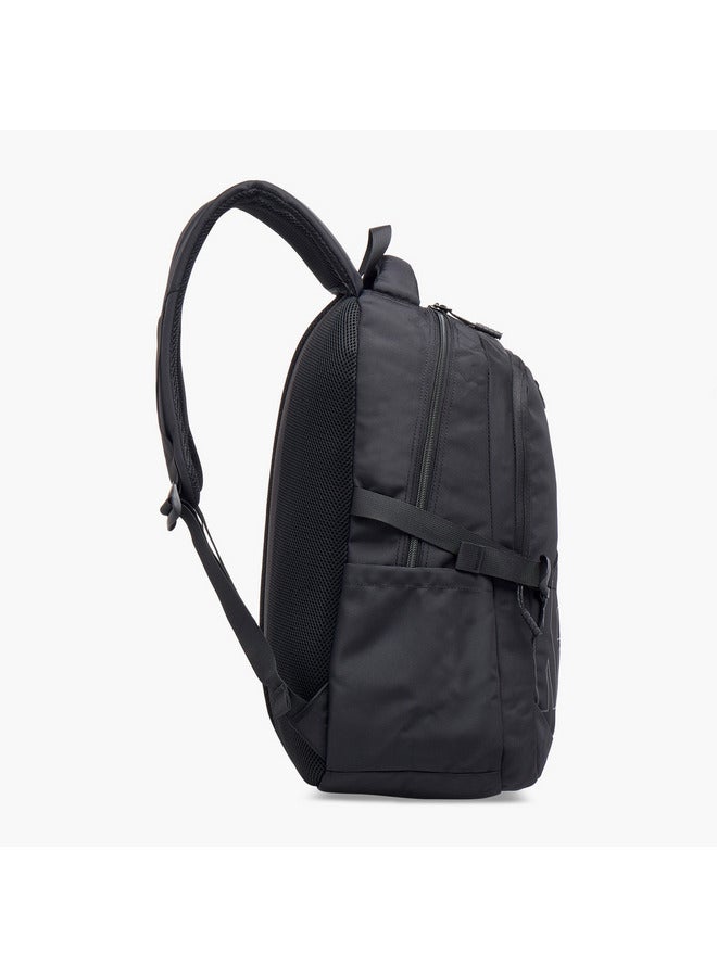 Kappa Unisex Logo Print Backpack with Adjustable Straps and Zip Closure - 17x35x48 cm - Image 3