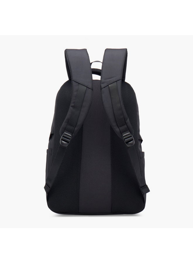 Kappa Unisex Logo Print Backpack with Adjustable Straps and Zip Closure - 17x35x48 cm - Image 4
