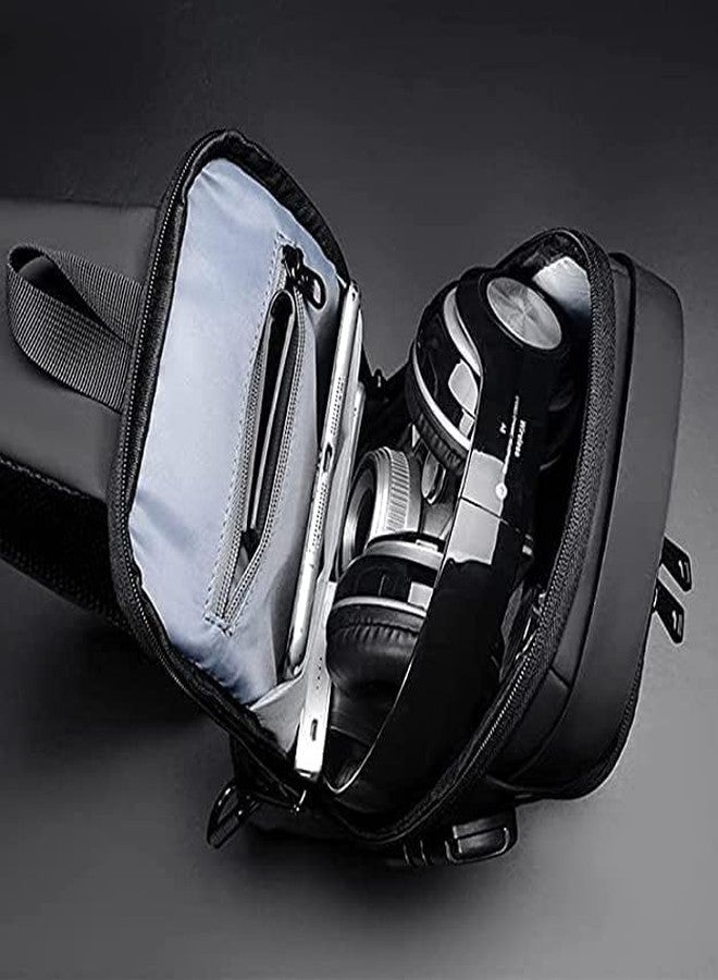 GRAVINO Multifunction Anti-Theft Sling Bag - Password-Protected Crossbody Chest Backpack with USB Charging Port, Lightweight and Durable for Travel, Work, and Everyday Use - Image 3