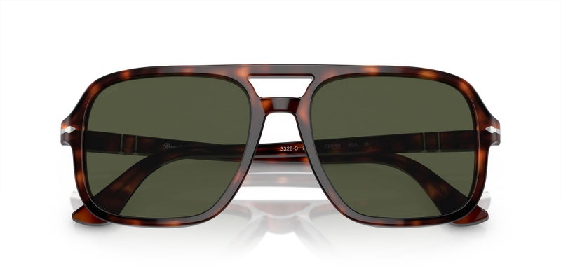 Persol PO3328S Sunglasses, Havana/Green, 58 mm - Image 5