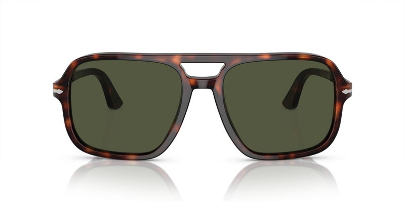 Persol PO3328S Sunglasses, Havana/Green, 58 mm - Image 1