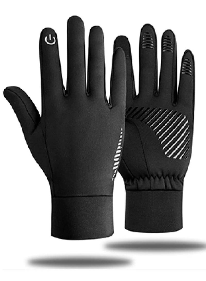 SOLARAE Cycling Gloves Touchscreen Gloves Winter Thermal Gloves Men Women Windproof Anti-Slip Gloves for Running Hiking Bike Riding - Image 1