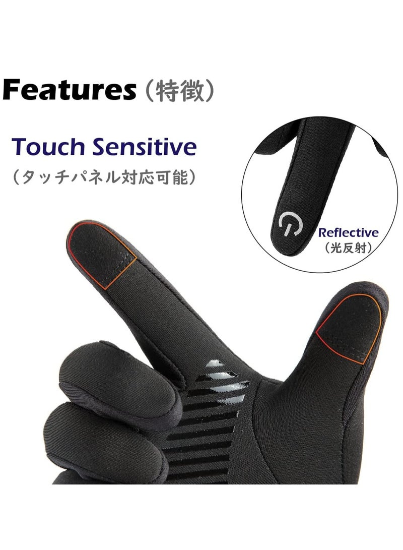 SOLARAE Cycling Gloves Touchscreen Gloves Winter Thermal Gloves Men Women Windproof Anti-Slip Gloves for Running Hiking Bike Riding - Image 2