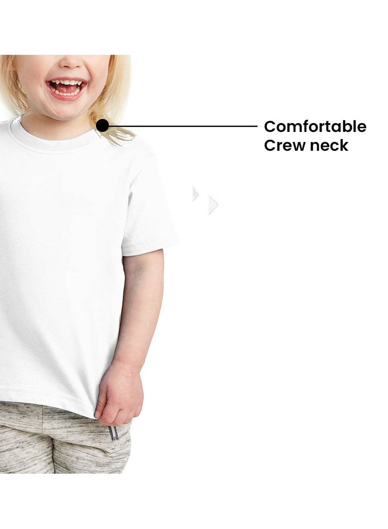 PRINTSHOP4ME Dubai Printed Kids T-Shirt For Girls – White Cotton Round Neck Tee with “United Arab Emirates Dubai” Graphic | Comfortable Souvenir Wear  - Image 5