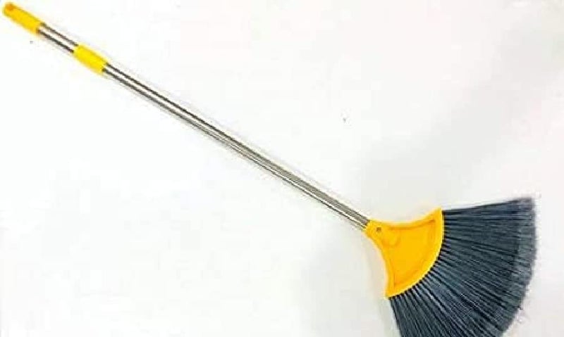 Ezalla Web COB Broom 5 ft Pack of 1 Broom with Long Stainless Steel Rod and Extendable Cobweb Cleaner Stick Handle Brush Use in Fan Ceiling and Roof Cleaning Multicolor - Image 1
