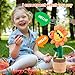 Easfan Dancing Sunflower Singing Talking Shaking Glowing Interactive Toy Repeats What You Say Electric Cute Sunflower Plush Toy Birthday Christmas Festival Gifts for Toddlers Kids135 - Image 4