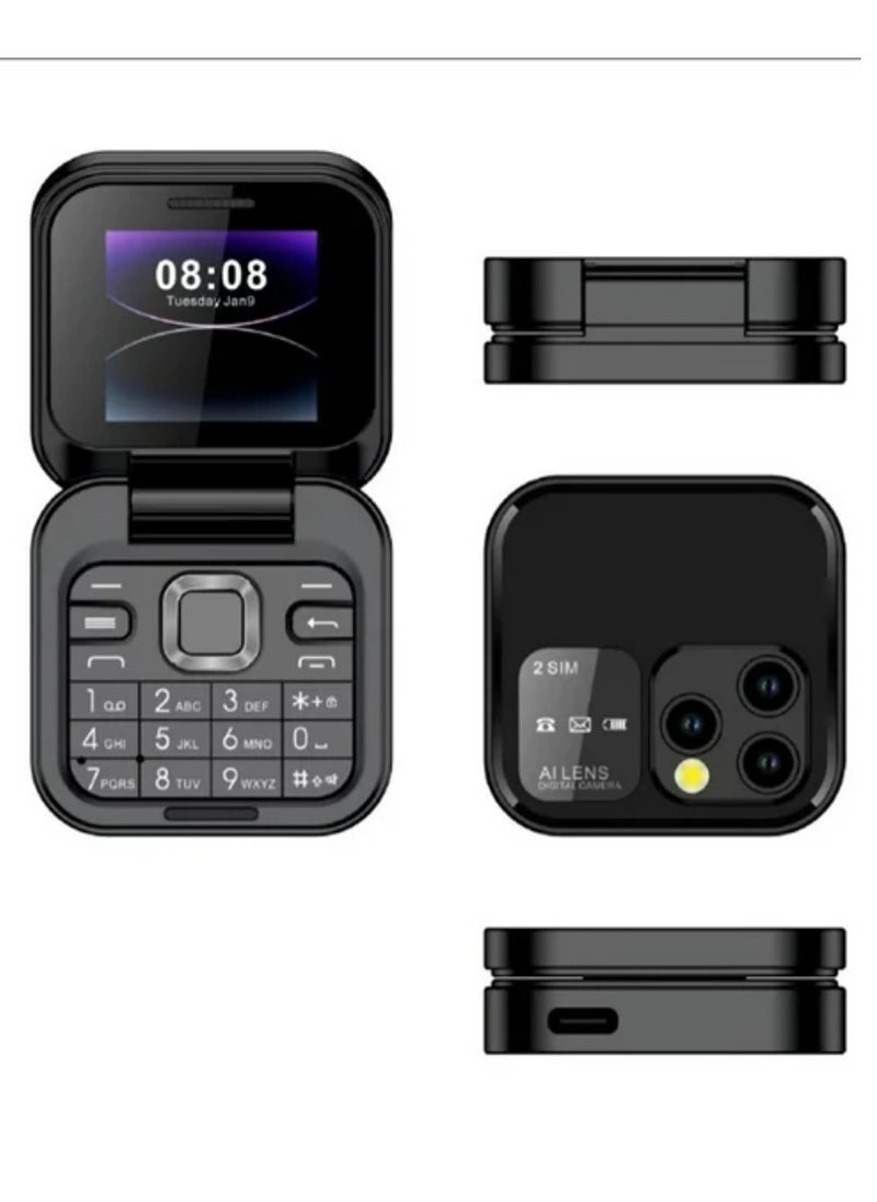 alimoto 2024 New Mini Flip Mobile Phone  - Image 3