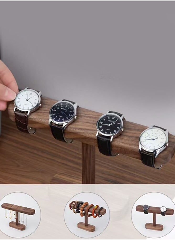 Black walnut watch display stand, solid wood creative watch display stand, bracelet necklace wooden stand