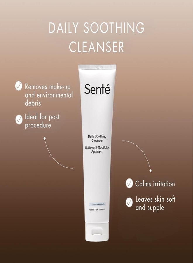 Sente Daily Soothing Facial Cleanser For Dry and Sensitive Skin - Gently Removes Oil, Impurities and Makeup - with Vitamin E - 5.5 Fl Oz - Image 2