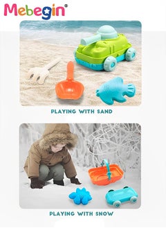 5PCS Beach Toy Set with Sea Animals Molds and Tank-shaped Cart, Fun Beach Sand Toys, Summer Outdoor Beach Game, Perfect Summer Outdoor Gift - pzsku/ZE00CEE5DF463B42282F1Z/45/_/1736499297/a6601376-9c35-490f-989c-1953ca3906f3